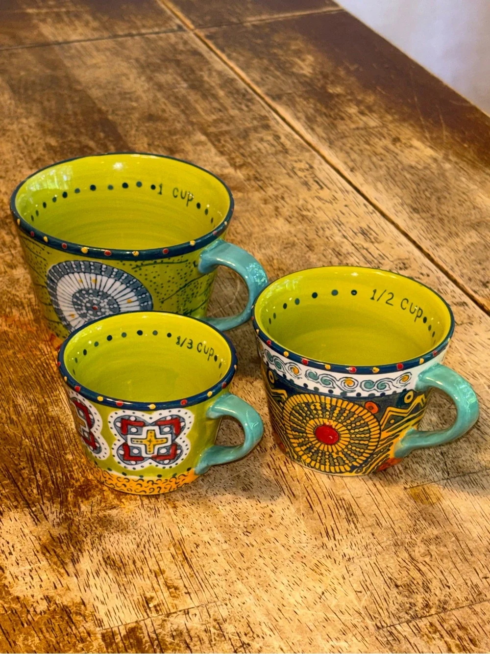 Anthropologie 3pc measuring cup set